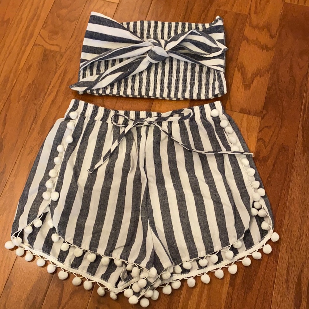 Summer striped set